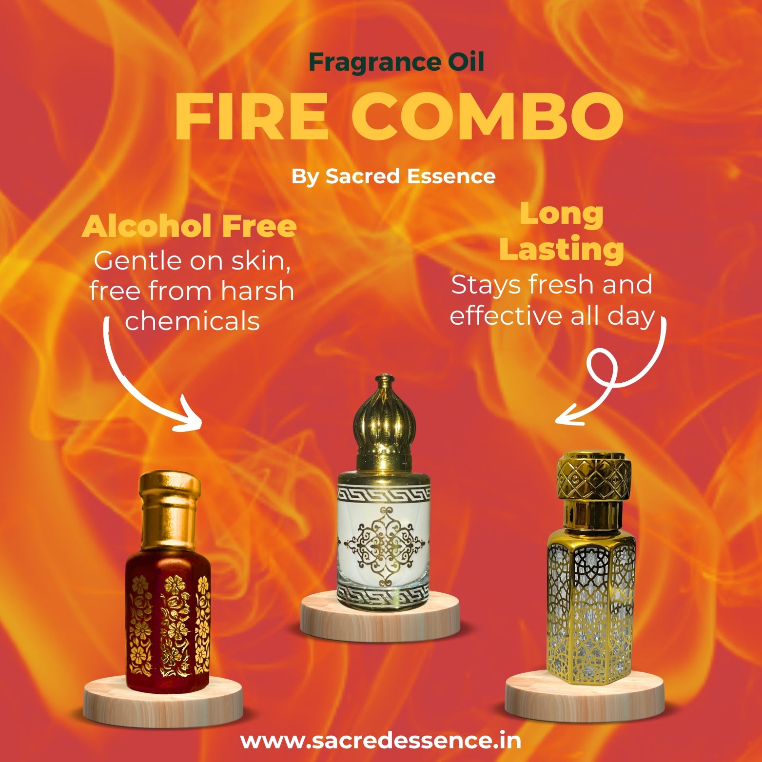 FIRE COMBO Set of Three Perfumes– Now at ₹1499!